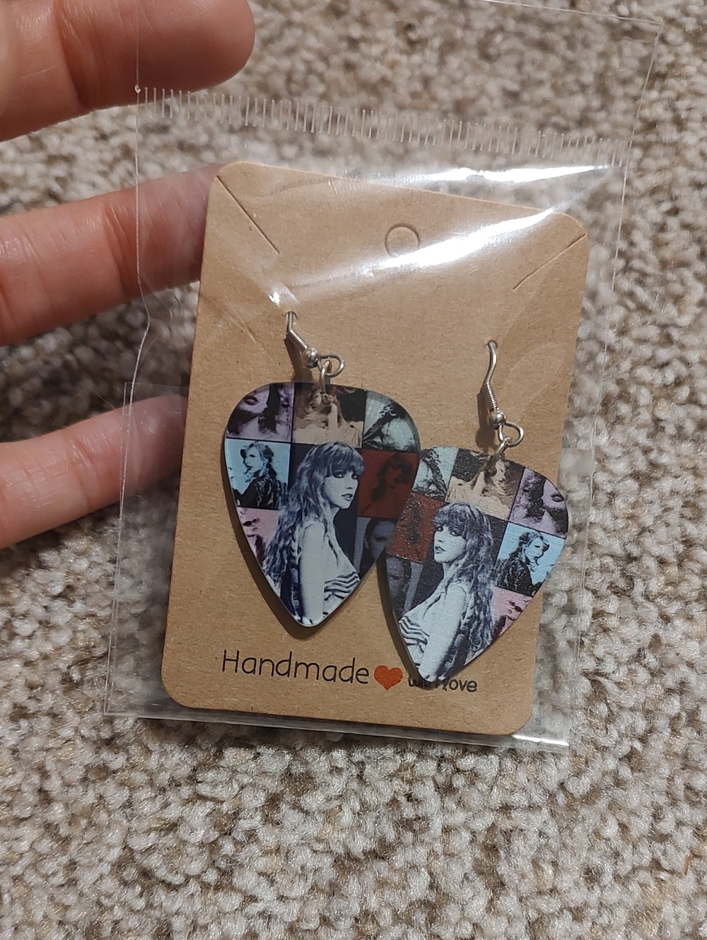 Taylor Swift Guitar Pick Earrings
